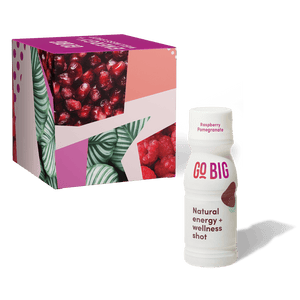 GO BIG, Raspberry Pomegranate, Energy Shot, 9 bottle Box