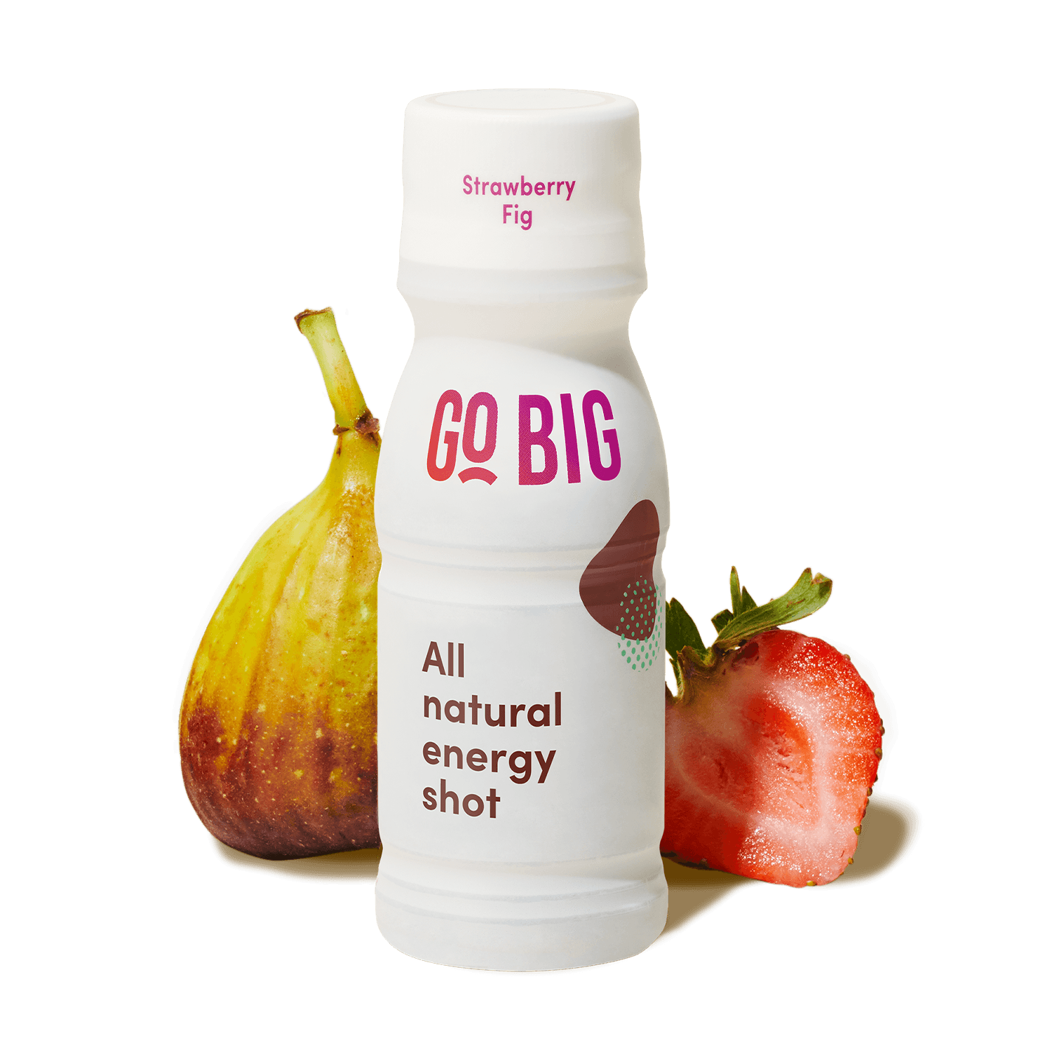 GO BIG strawberry fig energy shot
